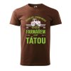 Pánské tričko s potiskem Farmář táta (Barva trička (muži) NOVÉ Apple green, Velikost - všechny NOVÉ 2XL)