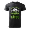 Pánské tričko s potiskem Farmář táta (Barva trička (muži) NOVÉ Apple green, Velikost - všechny NOVÉ 2XL)