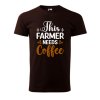 Pánské tričko s potiskem Farmer coffee (Barva trička (muži) NOVÉ Apple green, Velikost - všechny NOVÉ 2XL)