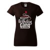 Dámské tričko s potiskem Birthday gang (Barva trička - ženy (NOVÉ) Apple green, Velikost - všechny NOVÉ 2XL)