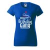 Dámské tričko s potiskem Birthday gang (Barva trička - ženy (NOVÉ) Apple green, Velikost - všechny NOVÉ 2XL)