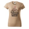 Dámské tričko s potiskem Birthday gang (Barva trička - ženy (NOVÉ) Apple green, Velikost - všechny NOVÉ 2XL)