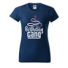 Dámské tričko s potiskem Birthday gang (Barva trička - ženy (NOVÉ) Apple green, Velikost - všechny NOVÉ 2XL)