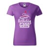 Dámské tričko s potiskem Birthday gang (Barva trička - ženy (NOVÉ) Apple green, Velikost - všechny NOVÉ 2XL)