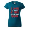 Dámské tričko s potiskem I love rugby (Barva trička - ženy (NOVÉ) Apple green, Velikost - všechny NOVÉ 2XL)