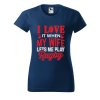Dámské tričko s potiskem I love rugby (Barva trička - ženy (NOVÉ) Apple green, Velikost - všechny NOVÉ 2XL)