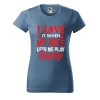 Dámské tričko s potiskem I love rugby (Barva trička - ženy (NOVÉ) Apple green, Velikost - všechny NOVÉ 2XL)