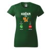 Dámské tričko s potiskem Kočka volá (Barva trička - ženy (NOVÉ) Apple green, Velikost - všechny NOVÉ 2XL)