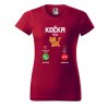 Dámské tričko s potiskem Kočka volá (Barva trička - ženy (NOVÉ) Apple green, Velikost - všechny NOVÉ 2XL)