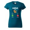 Dámské tričko s potiskem Kočka volá (Barva trička - ženy (NOVÉ) Apple green, Velikost - všechny NOVÉ 2XL)