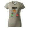Dámské tričko s potiskem Kočka volá (Barva trička - ženy (NOVÉ) Apple green, Velikost - všechny NOVÉ 2XL)