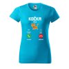 Dámské tričko s potiskem Kočka volá (Barva trička - ženy (NOVÉ) Apple green, Velikost - všechny NOVÉ 2XL)