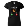 Dámské tričko s potiskem Kočka volá (Barva trička - ženy (NOVÉ) Apple green, Velikost - všechny NOVÉ 2XL)