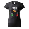 Dámské tričko s potiskem Kočka volá (Barva trička - ženy (NOVÉ) Apple green, Velikost - všechny NOVÉ 2XL)