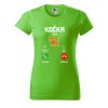 Dámské tričko s potiskem Kočka volá (Barva trička - ženy (NOVÉ) Apple green, Velikost - všechny NOVÉ 2XL)