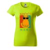 Dámské tričko Kočičí máma (Barva trička - ženy (NOVÉ) Apple green, Velikost - všechny NOVÉ 2XL)