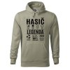 Pánská mikina s potiskem Hasič legenda (Barva mikiny malfini pánské Bílá, Velikost - muž NOVÉ 2XL)