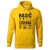 Pánská mikina s potiskem Hasič legenda (Barva mikiny malfini pánské Bílá, Velikost - muž NOVÉ 2XL)