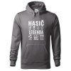 Pánská mikina s potiskem Hasič legenda (Barva mikiny malfini pánské Bílá, Velikost - muž NOVÉ 2XL)