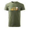 Pánské tričko s potiskem 49 + pivo (Barva trička (muži) NOVÉ Apple green, Velikost - všechny NOVÉ 2XL)