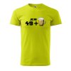 Pánské tričko s potiskem 49 + pivo (Barva trička (muži) NOVÉ Apple green, Velikost - všechny NOVÉ 2XL)