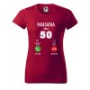 Dámské narozeninové tričko s potiskem 50 volá (Barva trička - ženy (NOVÉ) Apple green, Velikost - všechny NOVÉ 2XL)