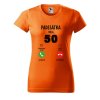 Dámské narozeninové tričko s potiskem 50 volá (Barva trička - ženy (NOVÉ) Apple green, Velikost - všechny NOVÉ 2XL)