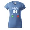 Dámské narozeninové tričko s potiskem 50 volá (Barva trička - ženy (NOVÉ) Apple green, Velikost - všechny NOVÉ 2XL)