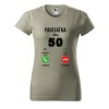 Dámské narozeninové tričko s potiskem 50 volá (Barva trička - ženy (NOVÉ) Apple green, Velikost - všechny NOVÉ 2XL)