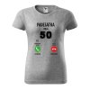 Dámské narozeninové tričko s potiskem 50 volá (Barva trička - ženy (NOVÉ) Apple green, Velikost - všechny NOVÉ 2XL)