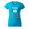 Dámské narozeninové tričko s potiskem 50 volá (Barva trička - ženy (NOVÉ) Apple green, Velikost - všechny NOVÉ 2XL)