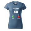Dámské narozeninové tričko s potiskem 50 volá (Barva trička - ženy (NOVÉ) Apple green, Velikost - všechny NOVÉ 2XL)