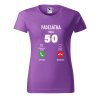 Dámské narozeninové tričko s potiskem 50 volá (Barva trička - ženy (NOVÉ) Apple green, Velikost - všechny NOVÉ 2XL)
