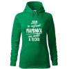 Dámská mikina Nejlepší maminka na světě (Barva dámské mikiny Malfini Cape Bílá, Velikost - žena NOVÉ 2XL)