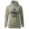 Dámská mikina Nejlepší maminka na světě (Barva dámské mikiny Malfini Cape Bílá, Velikost - žena NOVÉ 2XL)