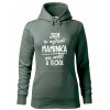 Dámská mikina Nejlepší maminka na světě (Barva dámské mikiny Malfini Cape Bílá, Velikost - žena NOVÉ 2XL)