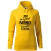 Dámská mikina Nejlepší maminka na světě (Barva dámské mikiny Malfini Cape Bílá, Velikost - žena NOVÉ 2XL)