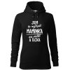 Dámská mikina Nejlepší maminka na světě (Barva dámské mikiny Malfini Cape Bílá, Velikost - žena NOVÉ 2XL)