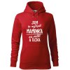 Dámská mikina Nejlepší maminka na světě (Barva dámské mikiny Malfini Cape Bílá, Velikost - žena NOVÉ 2XL)