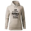 Dámská mikina Nejlepší maminka na světě (Barva dámské mikiny Malfini Cape Bílá, Velikost - žena NOVÉ 2XL)