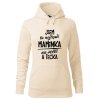 Dámská mikina Nejlepší maminka na světě (Barva dámské mikiny Malfini Cape Bílá, Velikost - žena NOVÉ 2XL)