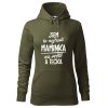 Dámská mikina Nejlepší maminka na světě (Barva dámské mikiny Malfini Cape Bílá, Velikost - žena NOVÉ 2XL)