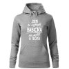 Dámská mikina Nejlepší babička na světě (Barva dámské mikiny Malfini Cape Bílá, Velikost - žena NOVÉ 2XL)