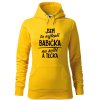 Dámská mikina Nejlepší babička na světě (Barva dámské mikiny Malfini Cape Bílá, Velikost - žena NOVÉ 2XL)