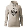 Dámská mikina Nejlepší babička na světě (Barva dámské mikiny Malfini Cape Bílá, Velikost - žena NOVÉ 2XL)