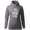 Dámská mikina Nejlepší babička na světě (Barva dámské mikiny Malfini Cape Bílá, Velikost - žena NOVÉ 2XL)