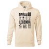 Pánská mikina s potiskem Opravář legenda (Barva mikiny malfini pánské Bílá, Velikost - muž NOVÉ 2XL)