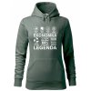 Dámská mikina Ekonomka legenda (Barva dámské mikiny Malfini Cape Bílá, Velikost - žena NOVÉ 2XL)