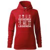 Dámská mikina Ekonomka legenda (Barva dámské mikiny Malfini Cape Bílá, Velikost - žena NOVÉ 2XL)