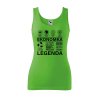 Dámské tílko s potiskem Ekonomka legenda (Velikost 2XL, Ženy vodácká tílka Apple green)